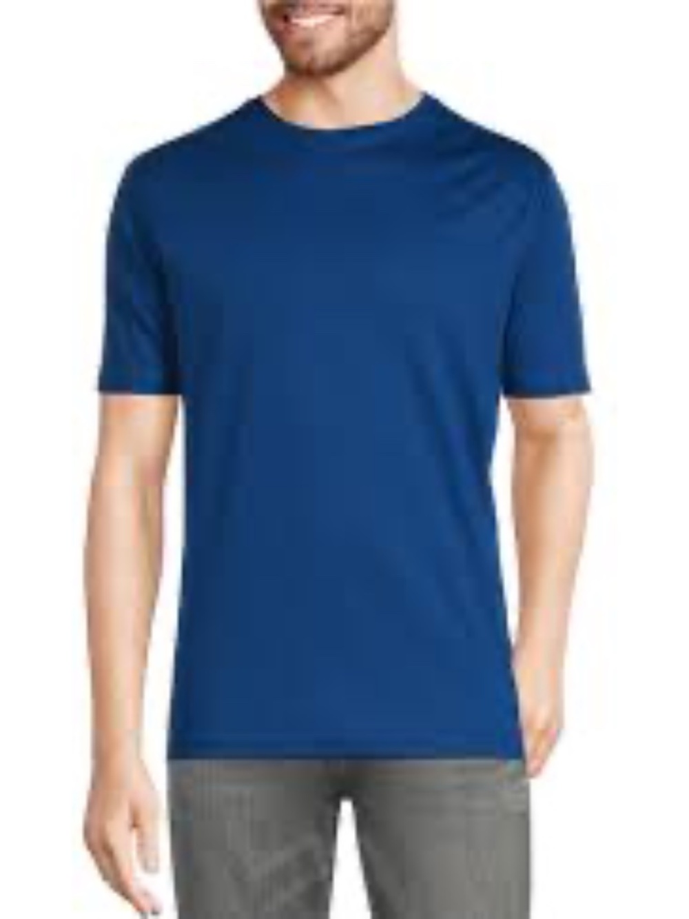 Murano Liquid Luxury Interlock Short Sleeve Men's T-shirt IN GRAY Short SLV